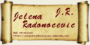 Jelena Radonoćević vizit kartica